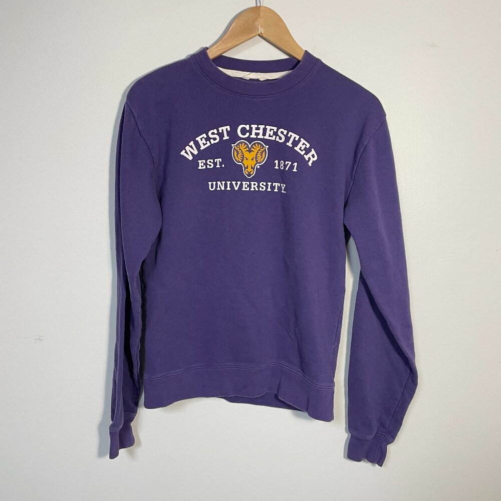 League 91 Purple West Chester University Crewneck Sweatshirt Unisex Size‎ Small